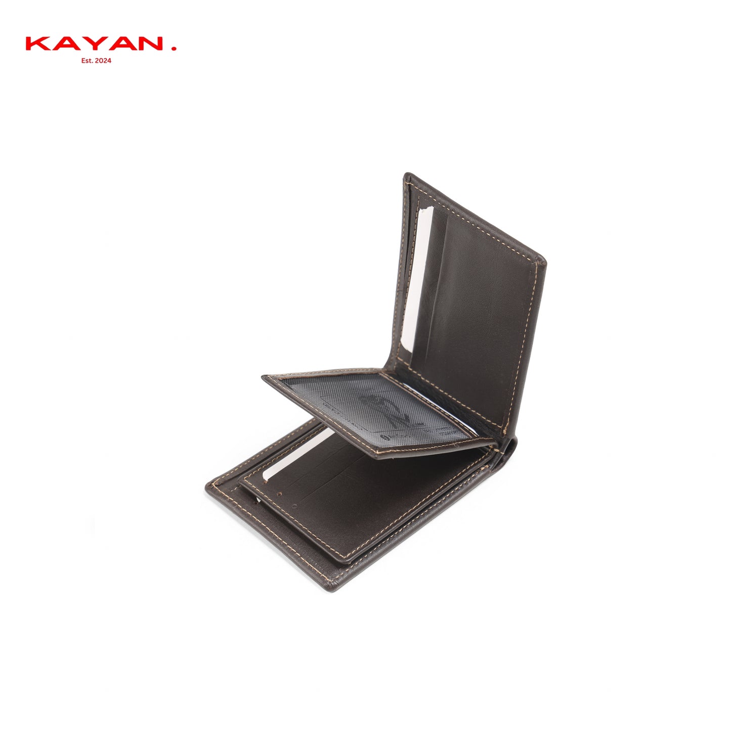 Men's Luxury Brown Genuine Leather Wallet